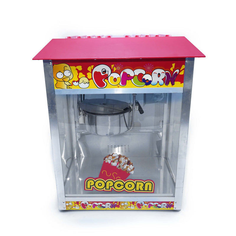 Kiran Kitchen Popcorn Machine - Stainless Steel, Easy to Clean, Perfect for Home and Commercial Use