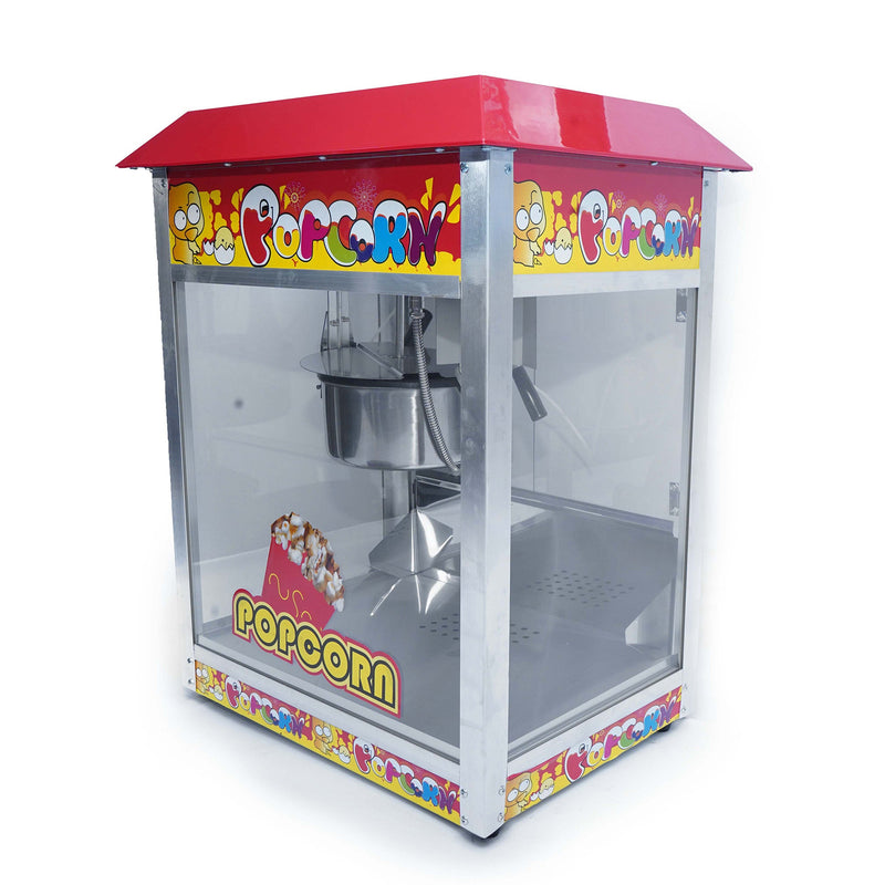 Kiran Kitchen Popcorn Machine - Stainless Steel, Easy to Clean, Perfect for Home and Commercial Use