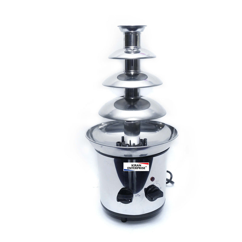 Kiran Kitchen Elegant 3-Layer Chocolate Fountain - Stainless Steel, Easy to Clean, Perfect for Parties and Events