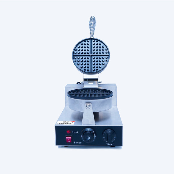 Kiran Kitchen Premium Non-Stick Belgian Waffle Maker: Quick Heat-Up, Compact Design for Perfect Waffles Every Time
