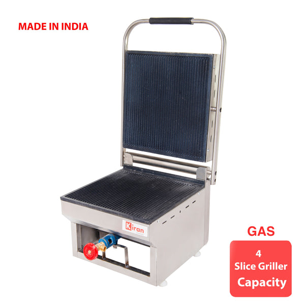 Kiran Gas Sandwich Griller - 4 Slice Gas Commercial Sandwich Maker Grill