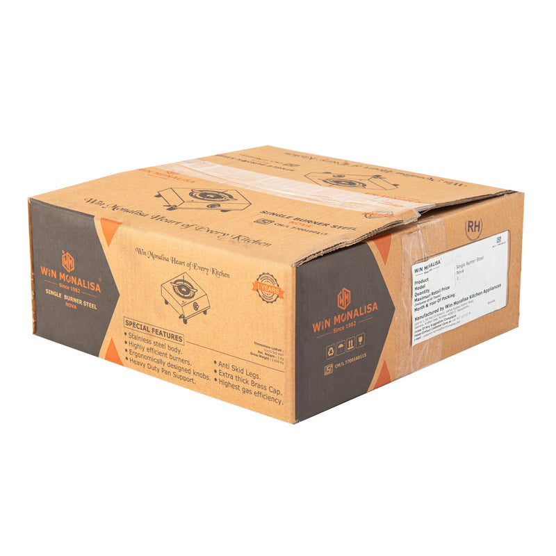 WiN MONALISA NOVA 1 BURNER Steel Manual Gas Stove  (1 Burners)