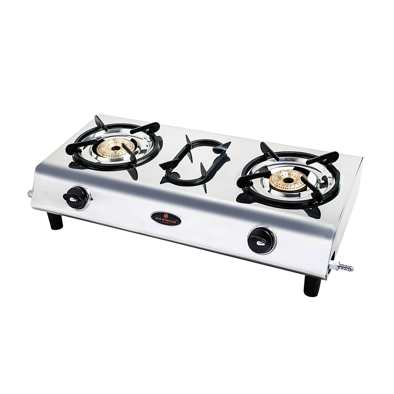 Win Monalisa, STORM  2 Burner Manual Stainless Steel Gas Stove