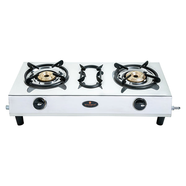 WiN MONALISA APOLLO 2 burner Steel Manual Gas Stove  (2 Burners)