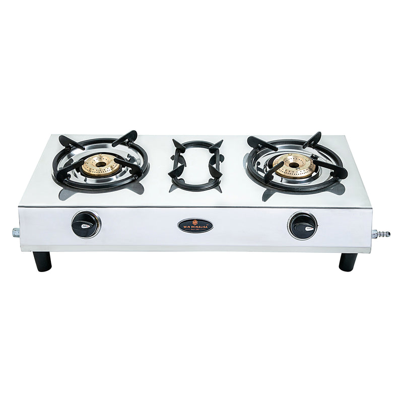 WiN MONALISA APOLLO 2 burner Steel Manual Gas Stove  (2 Burners)