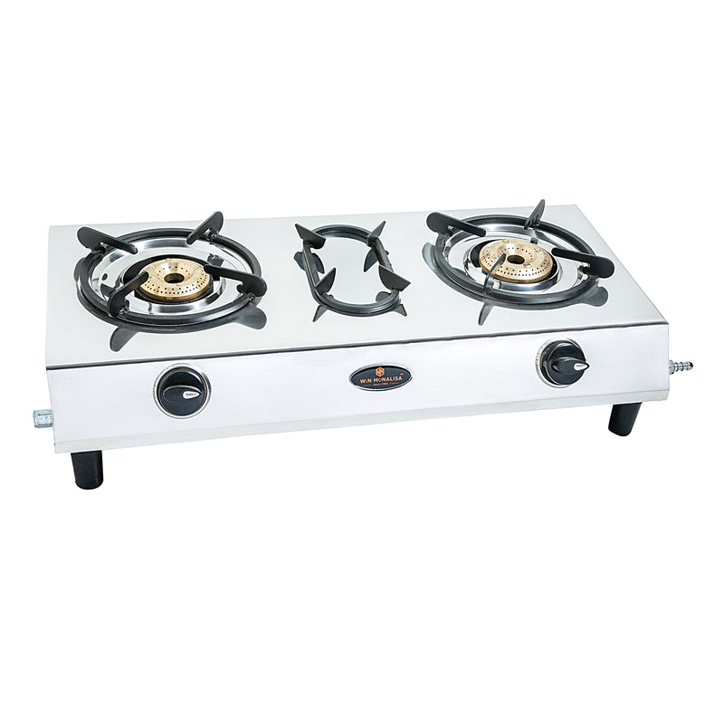 WiN MONALISA APOLLO 2 burner Steel Manual Gas Stove  (2 Burners)