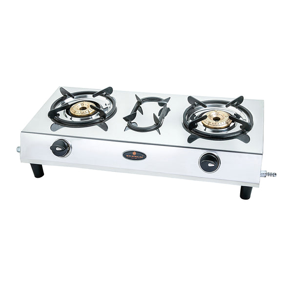 WiN MONALISA APOLLO 2 burner Steel Manual Gas Stove  (2 Burners)
