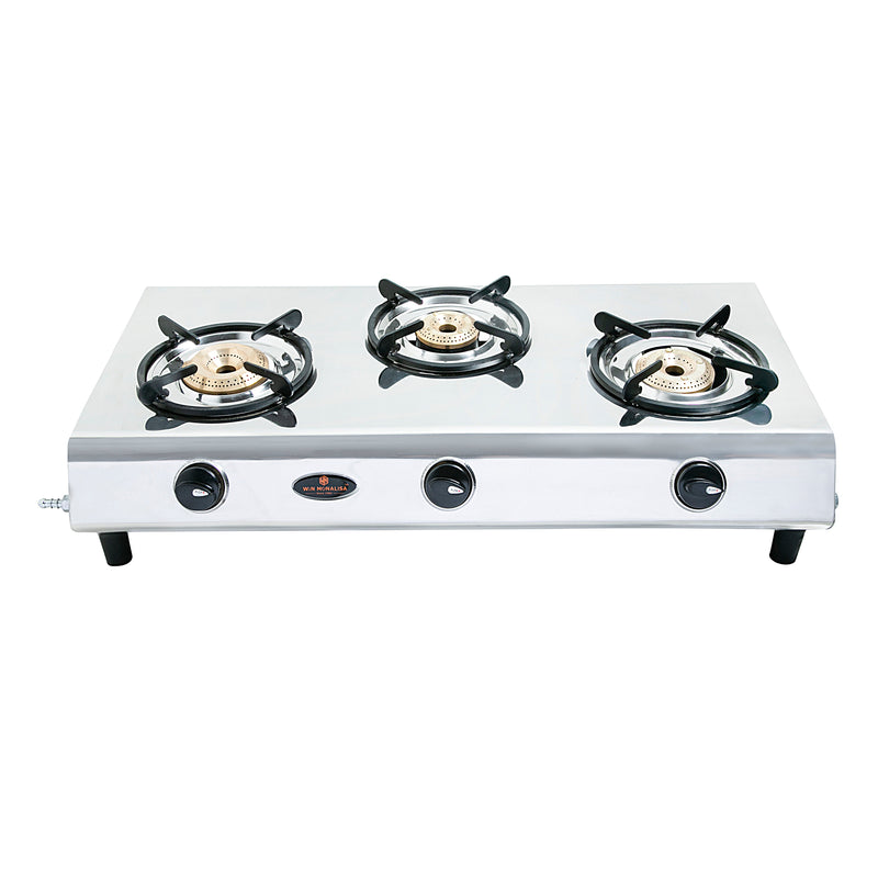 WiN MONALISA ROYAL 3 burner Stainless Steel Manual Gas Stove  (3 Burners)