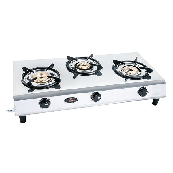 WiN MONALISA ROYAL 3 burner Stainless Steel Manual Gas Stove  (3 Burners)