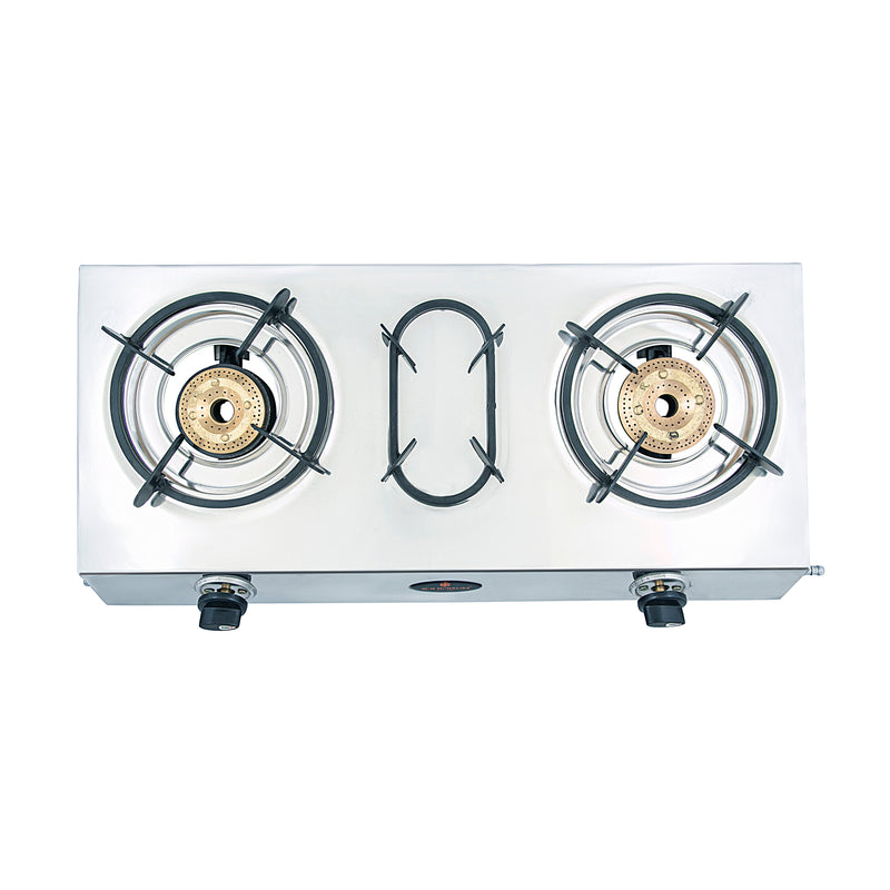 WiN MONALISA APOLLO 2 burner Steel Manual Gas Stove  (2 Burners)