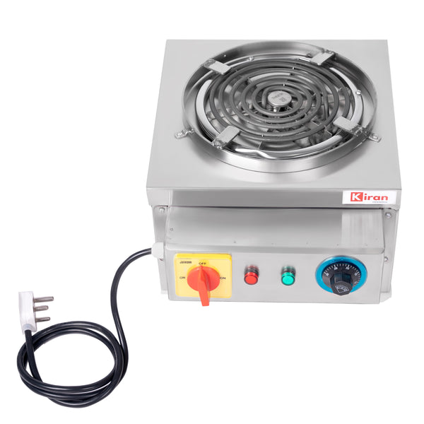 kiran G-Coil Hot Plate/ Electric stove- 2500 Watt Induction Cooktop  (Silver, Push Button)