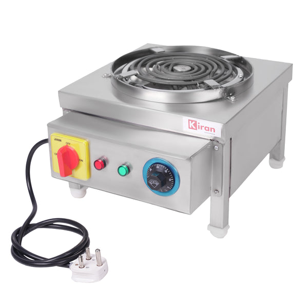 kiran G-Coil Hot Plate/ Electric stove- 2500 Watt Induction Cooktop  (Silver, Push Button)