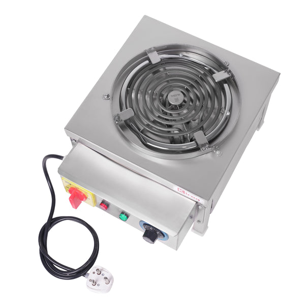 kiran G-Coil Hot Plate/ Electric stove- 2500 Watt Induction Cooktop  (Silver, Push Button)