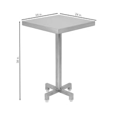 Stainless Steel Standing Dining Table for Hotels and Resturants
