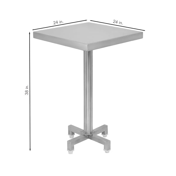 Stainless Steel Standing Dining Table for Hotels and Resturants