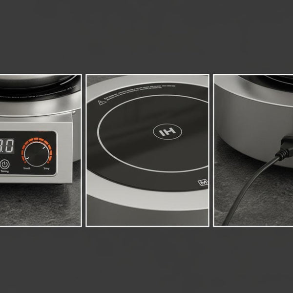 Kiran Full SS Premium Induction - | 3500 W | Round | Flat Base | Touchscreen + Knob Model
