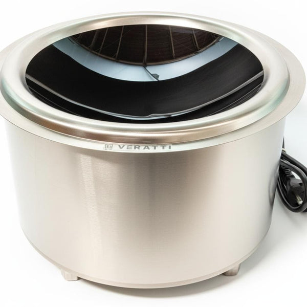 Kiran Full SS Premium Induction - 400 | 8000W | Round | Wok Base | Digital Model