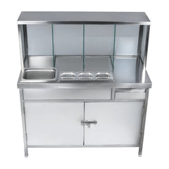 Pani Puri Counter/ Chaat Counter / Sandwich Counter Commercial Stainless Steel Food Preparation and Display Counter