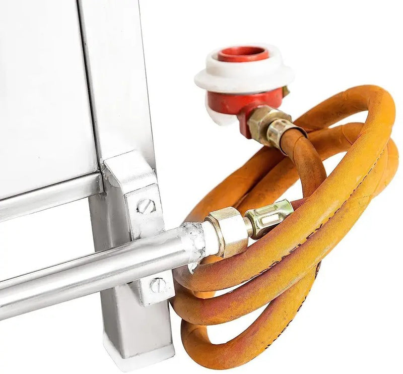 kiran 15 X15 SS Stove/Bhatti with Brass nut hose pipe, and valve Stainless Steel Manual Gas Stove (1 Burners)