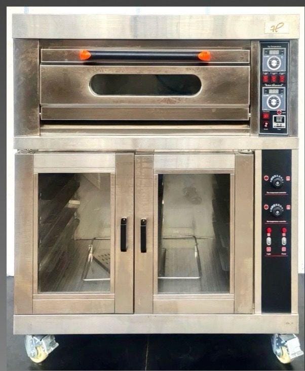 Gas Oven With Proofer - 1D2T Oven & 10 Trays proofer