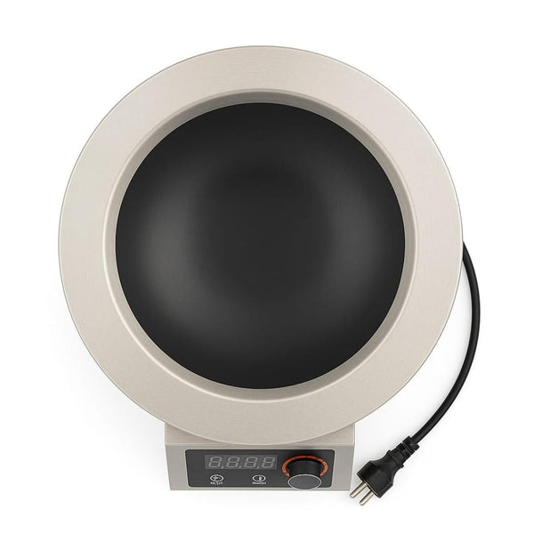 Kiran Full SS Premium Induction - 311(C06) |  3500W | Round | Wok Base | Touchscreen + Knob  Model