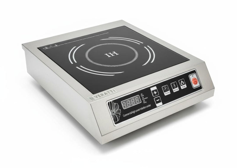 Kiran Full SS Premium Induction - k1 | 3500W | Square | Flat Base | Switch Model