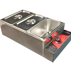 Electric Bain Marie without Glass - 3 Compartments (3) GN Pans of 1/3 150mm ~ 5.5L/Pan)
