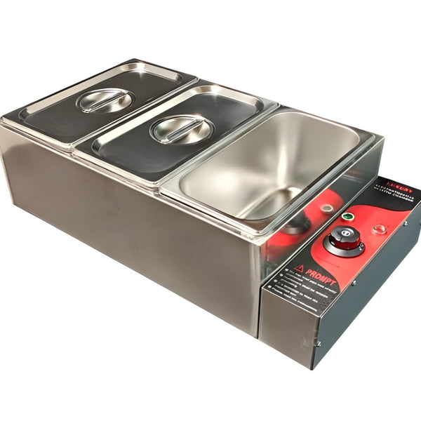 Electric Bain Marie without Glass - 3 Compartments (3) GN Pans of 1/3 150mm ~ 5.5L/Pan)