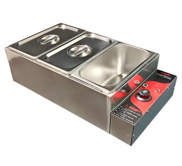 Electric Bain Marie without Glass - 3 Compartments (3) GN Pans of 1/3 150mm ~ 5.5L/Pan)