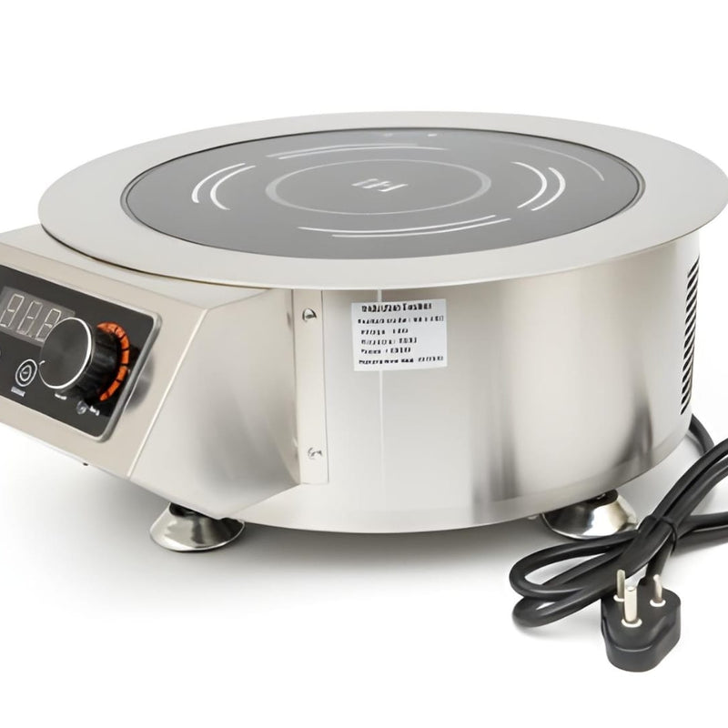 Kiran Full SS Premium Induction - | 3500 W | Round | Flat Base | Touchscreen + Knob Model