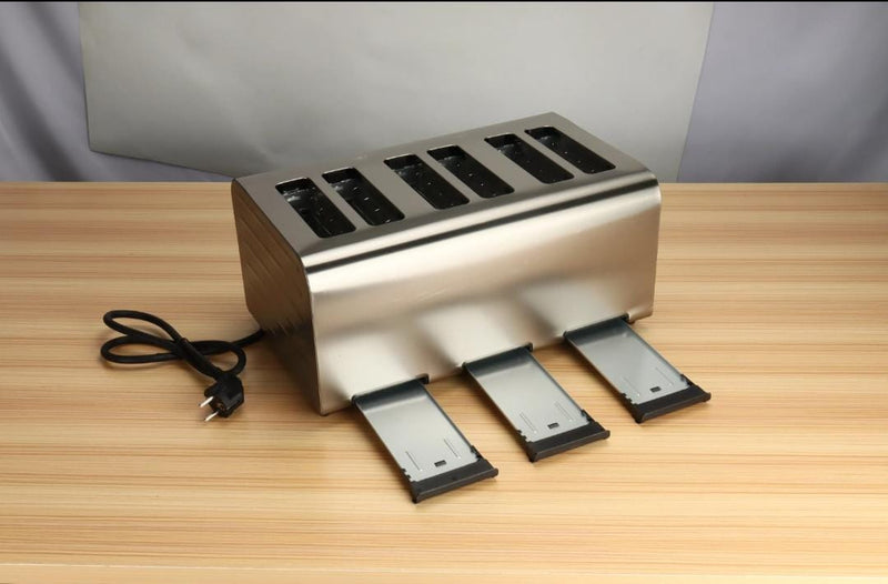 Electric Commercial 6 Slice Eco Pop-Up Toaster