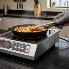 Kiran Full SS Premium Induction - k1 | 3500W | Square | Flat Base | Switch Model