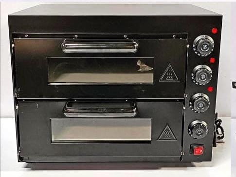 Electric Premium Black Body Pizza Oven with Stone (16*16'')-HS2S (Double)