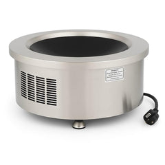 Kiran Full SS Premium Induction - 311(C06) |  3500W | Round | Wok Base | Touchscreen + Knob  Model