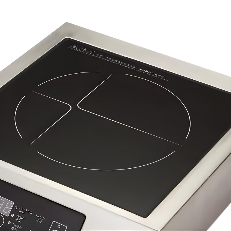 Kiran Full SS Premium Induction | 3500W | Square | Flat Base | Touchscreen Model