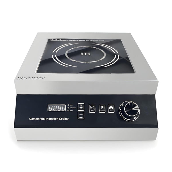 Kiran Full SS Induction - | 3500W | Square | Flat Base | Switch + Knob Model