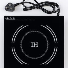 Kiran Full Black Body Induction | 2500W | Square | Flat Base | Removable Adapter & Touchscreen + Knob Model