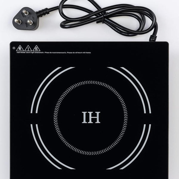 Kiran Full Black Body Induction | 2500W | Square | Flat Base | Removable Adapter & Touchscreen + Knob Model