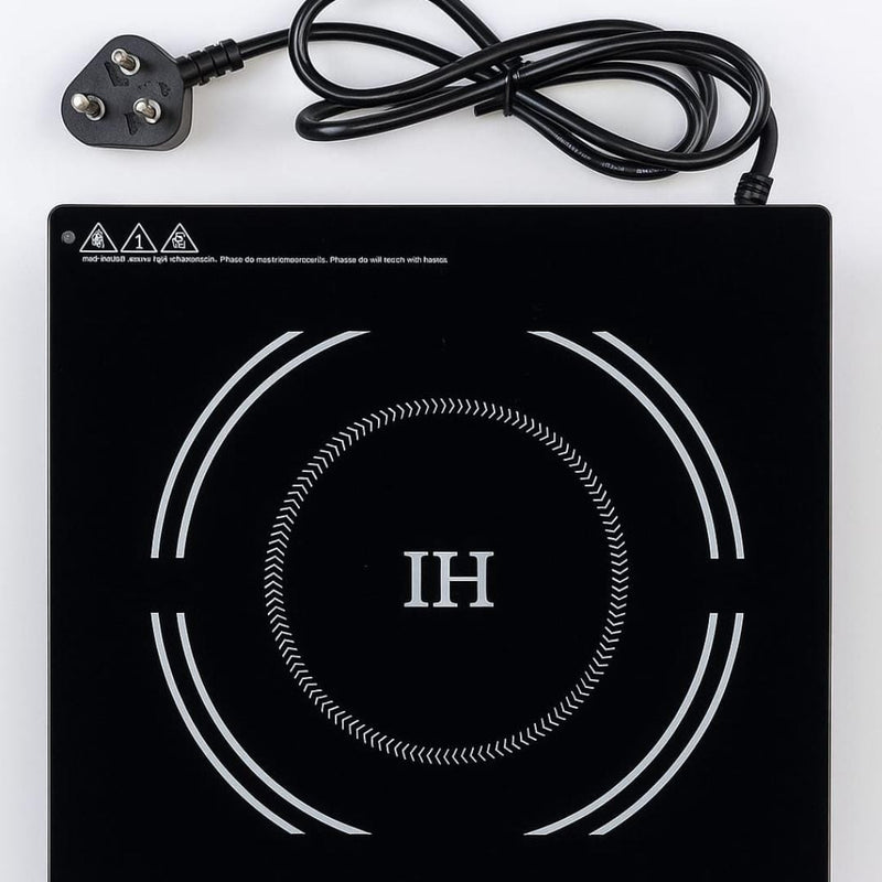 Kiran Full Black Body Induction | 2500W | Square | Flat Base | Removable Adapter & Touchscreen + Knob Model